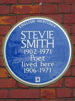 Stevie Smith, blue plaque thumbnail