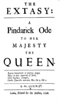 Penelope Aubin, title-page of The Extasy thumbnail