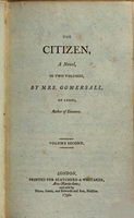 Ann Gomersall, title page for The Citizen, 1790  thumbnail
