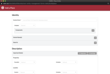 place entity creation form